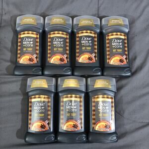 7 PACK ~ Dove Men + Care Hot Toddy 72 Hour Deodorant Aluminum Free 3.0 oz. ea